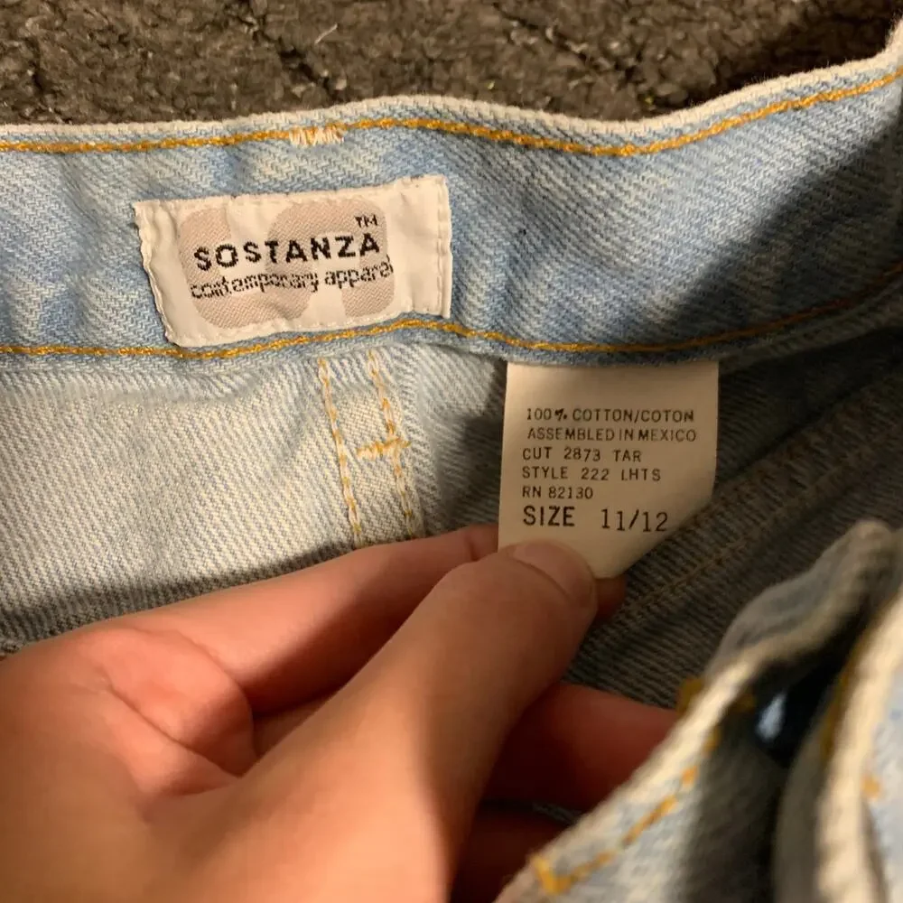 Custom Upcycled Vintage Veggie Gardener Denim Shorts